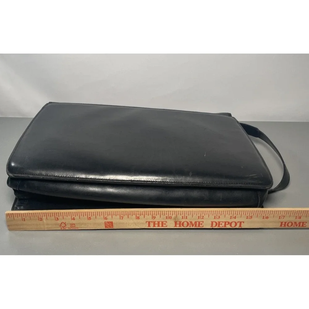Black Leather Executive Professional Briefcase by Jack Georges